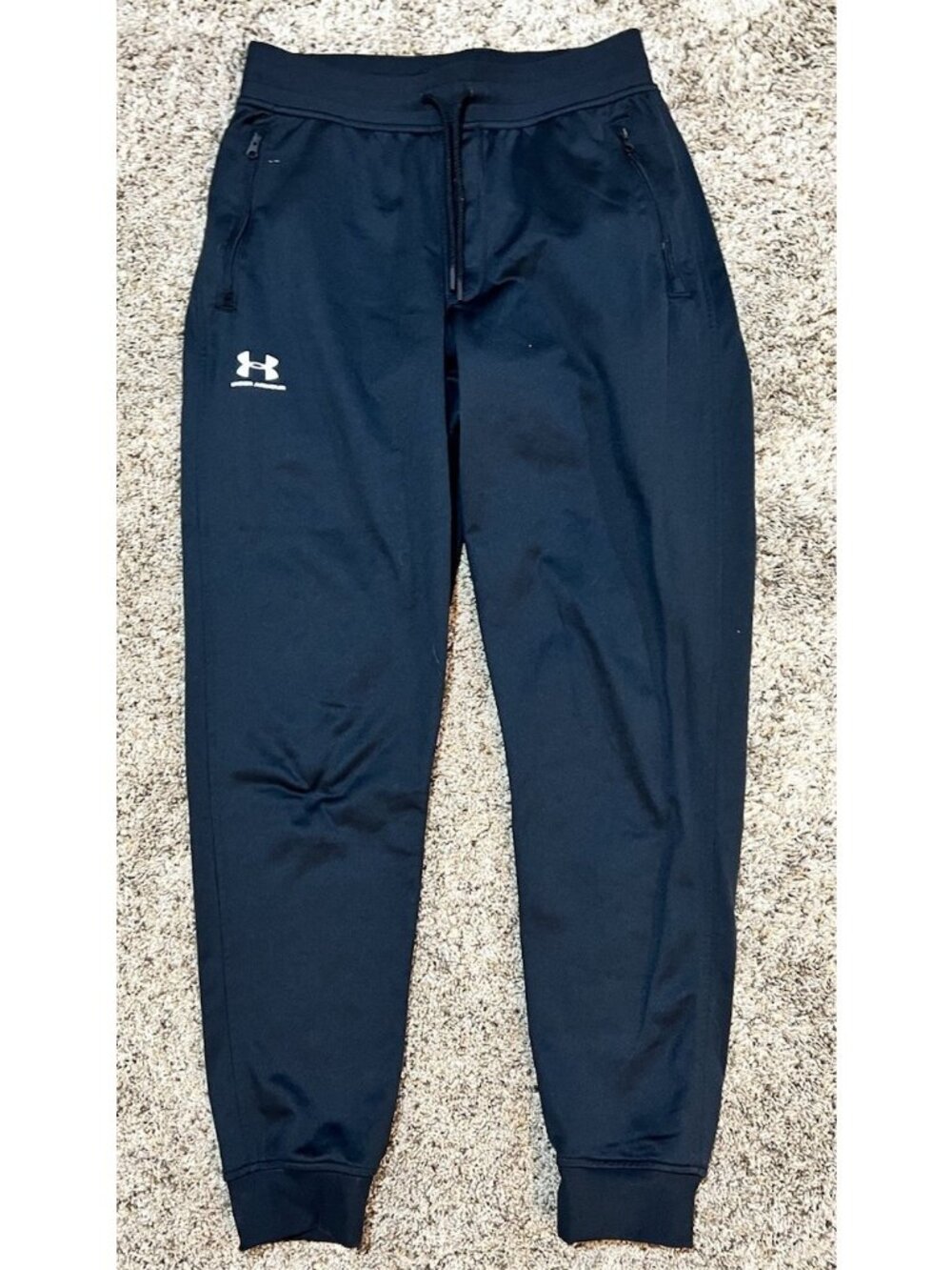 Under Armour Men's Medium Loose Fit Cuffed Training Athletic Pants ~ Black